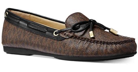 michael kors black brown moccasins